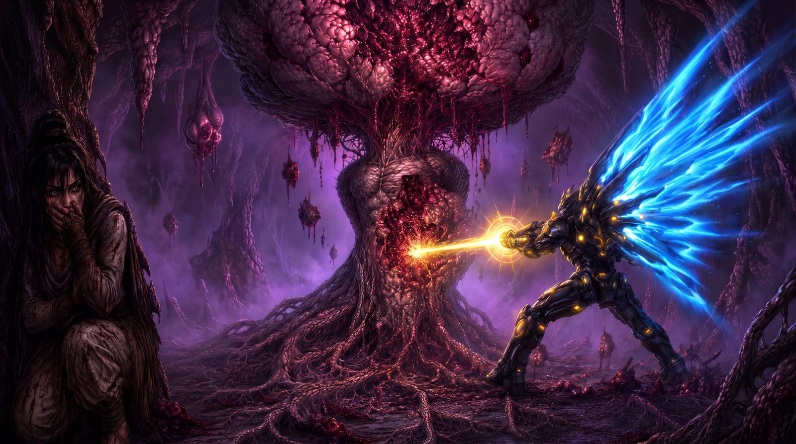 A nightmare made flesh, and the one who fights it